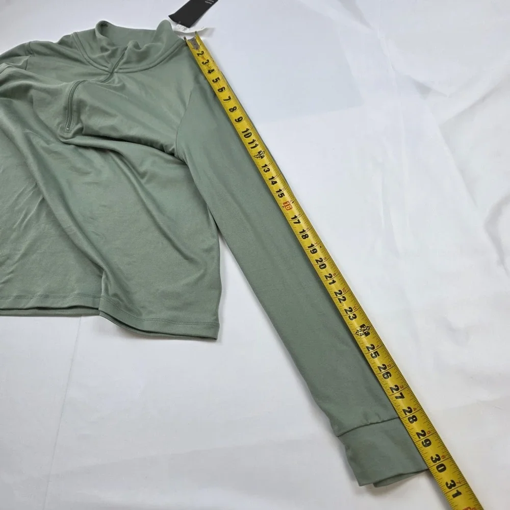 Gap GapFit Pullover Mens XL Green 1/4 Zip Long Sleeve Athletic Training Top